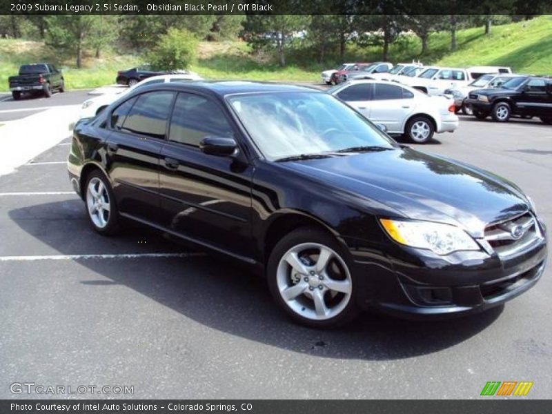 Obsidian Black Pearl / Off Black 2009 Subaru Legacy 2.5i Sedan