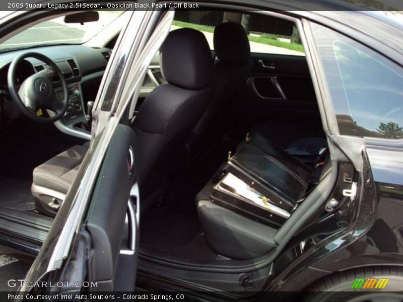 Obsidian Black Pearl / Off Black 2009 Subaru Legacy 2.5i Sedan