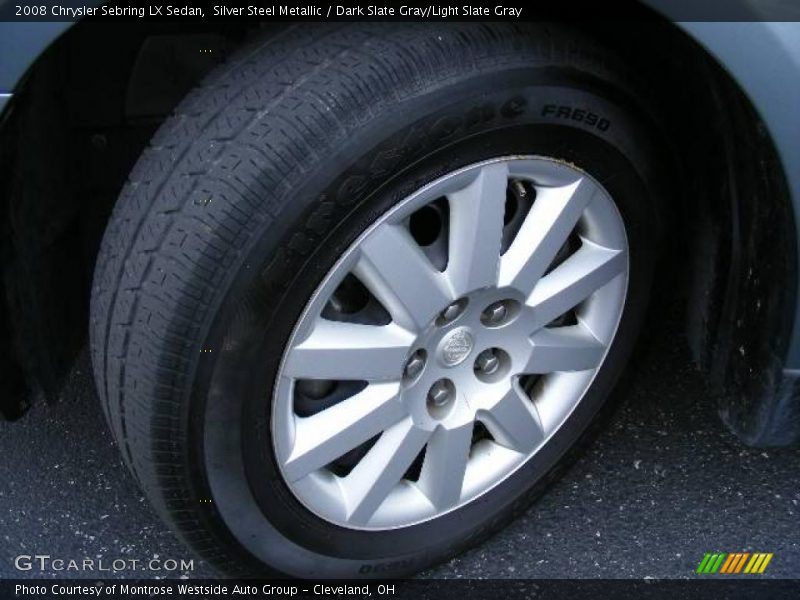 Silver Steel Metallic / Dark Slate Gray/Light Slate Gray 2008 Chrysler Sebring LX Sedan