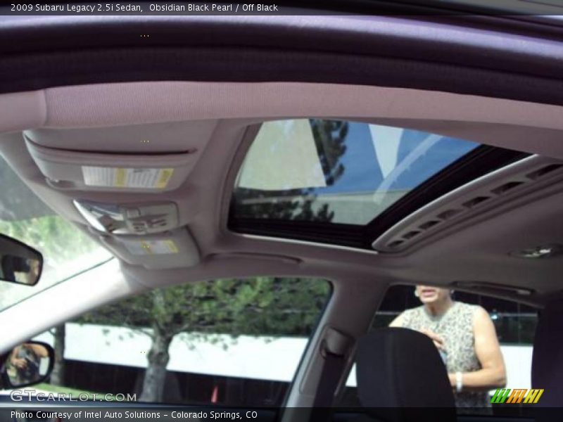 Obsidian Black Pearl / Off Black 2009 Subaru Legacy 2.5i Sedan