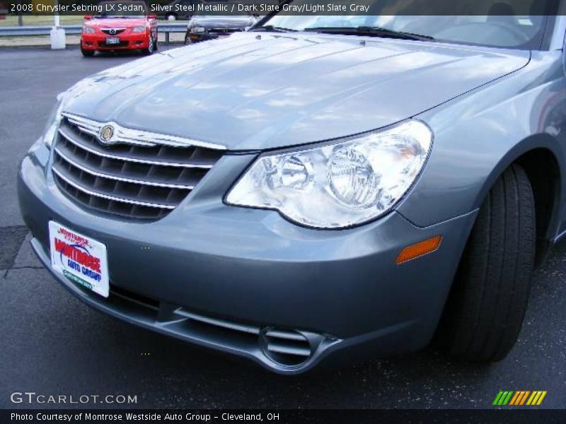 Silver Steel Metallic / Dark Slate Gray/Light Slate Gray 2008 Chrysler Sebring LX Sedan