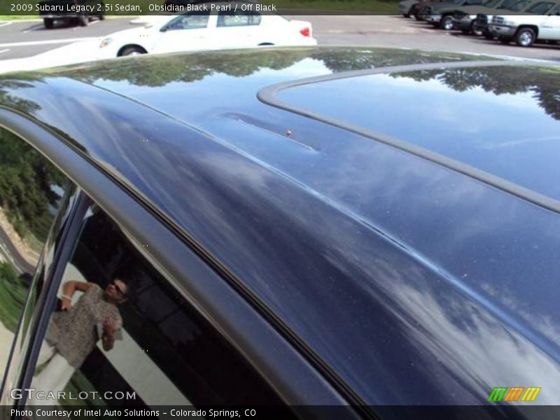 Obsidian Black Pearl / Off Black 2009 Subaru Legacy 2.5i Sedan