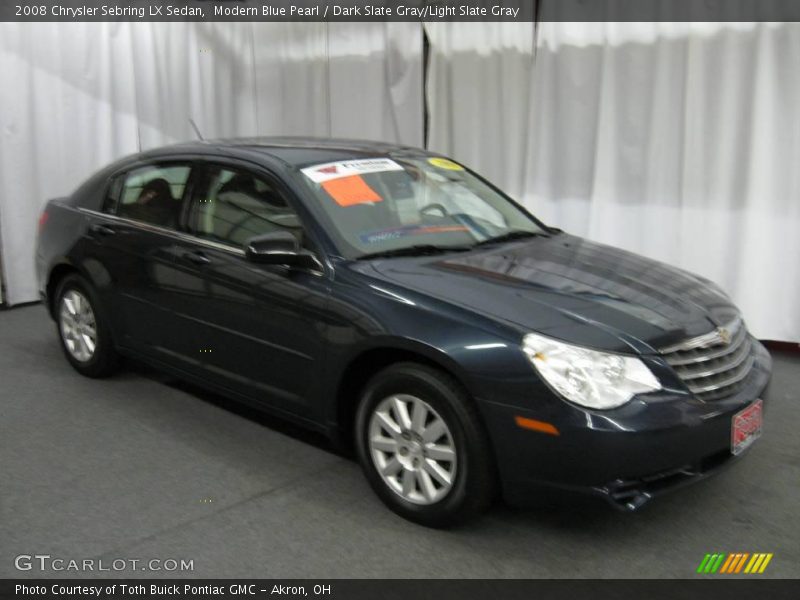 Modern Blue Pearl / Dark Slate Gray/Light Slate Gray 2008 Chrysler Sebring LX Sedan