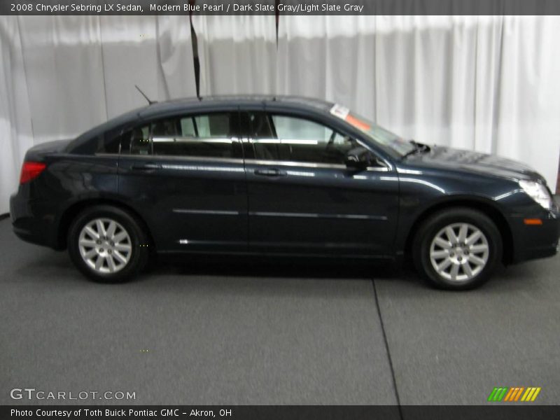 Modern Blue Pearl / Dark Slate Gray/Light Slate Gray 2008 Chrysler Sebring LX Sedan