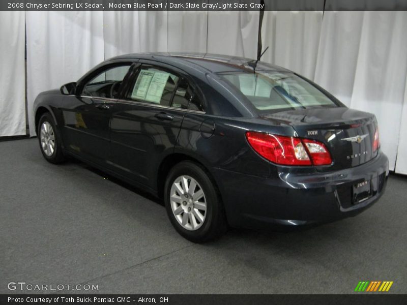 Modern Blue Pearl / Dark Slate Gray/Light Slate Gray 2008 Chrysler Sebring LX Sedan