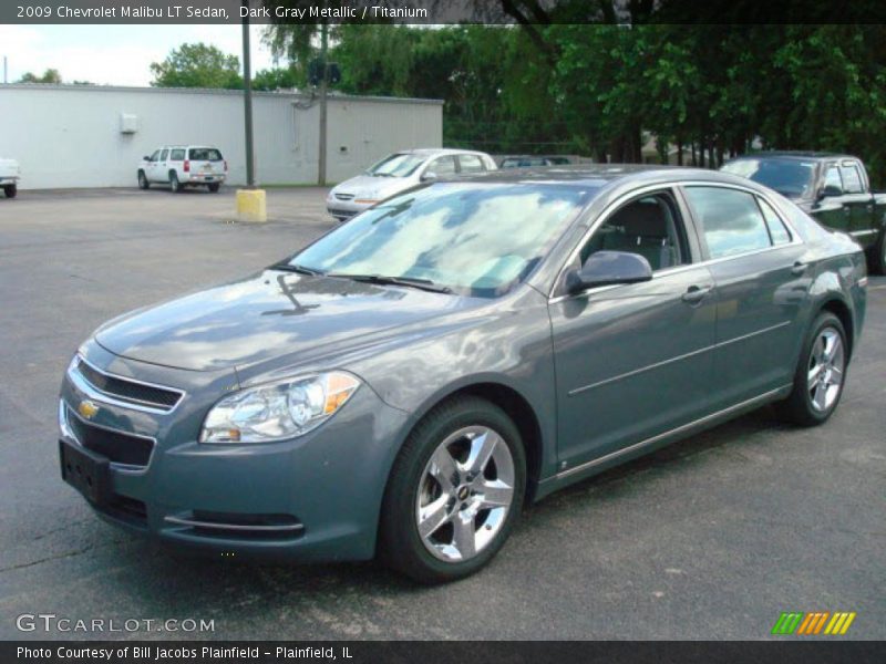 Dark Gray Metallic / Titanium 2009 Chevrolet Malibu LT Sedan