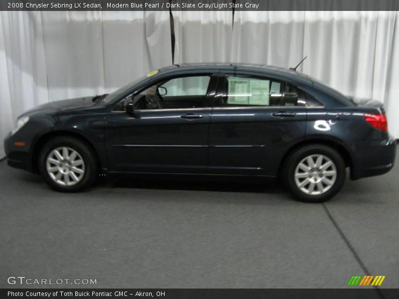 Modern Blue Pearl / Dark Slate Gray/Light Slate Gray 2008 Chrysler Sebring LX Sedan