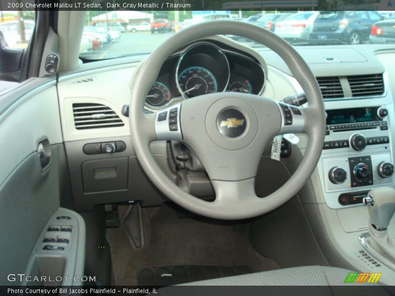 Dark Gray Metallic / Titanium 2009 Chevrolet Malibu LT Sedan