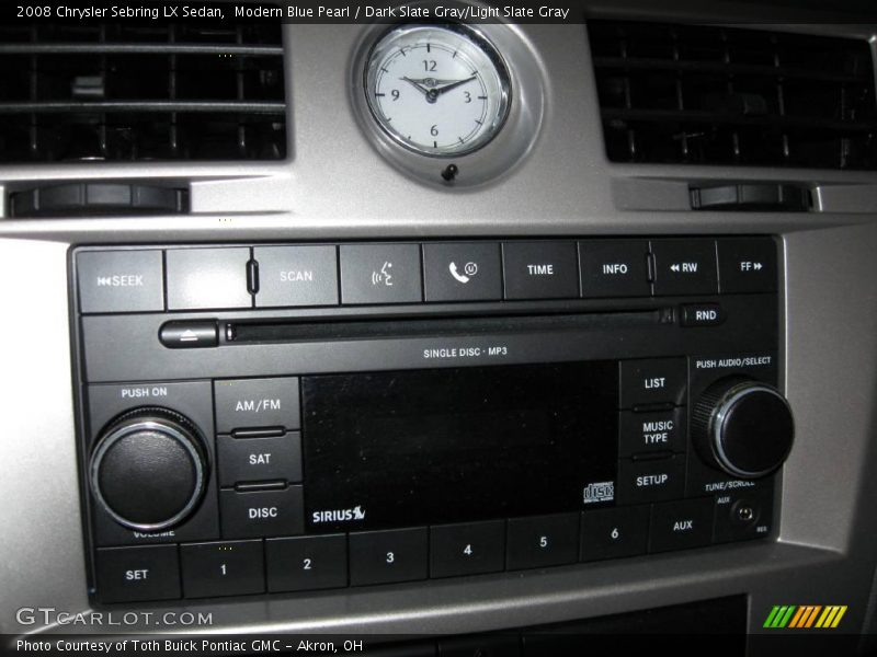 Modern Blue Pearl / Dark Slate Gray/Light Slate Gray 2008 Chrysler Sebring LX Sedan