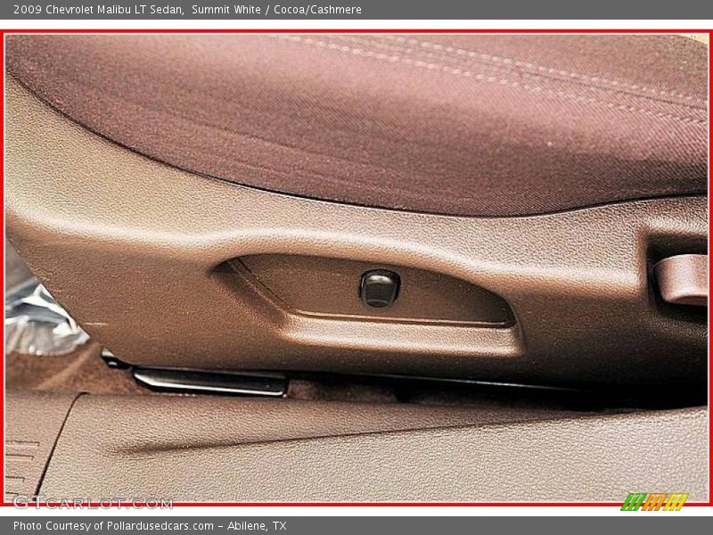 Summit White / Cocoa/Cashmere 2009 Chevrolet Malibu LT Sedan