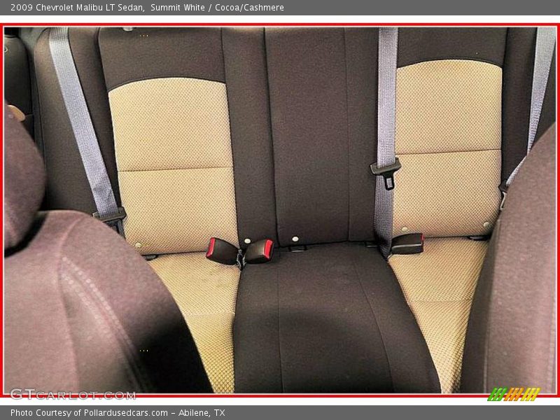 Summit White / Cocoa/Cashmere 2009 Chevrolet Malibu LT Sedan