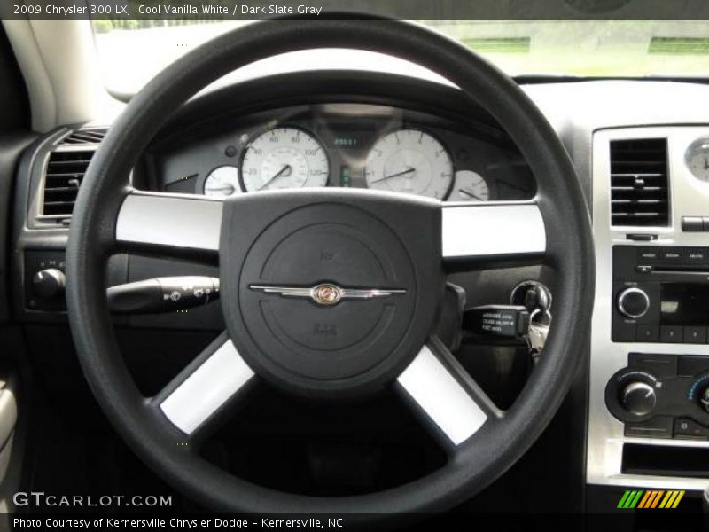 Cool Vanilla White / Dark Slate Gray 2009 Chrysler 300 LX