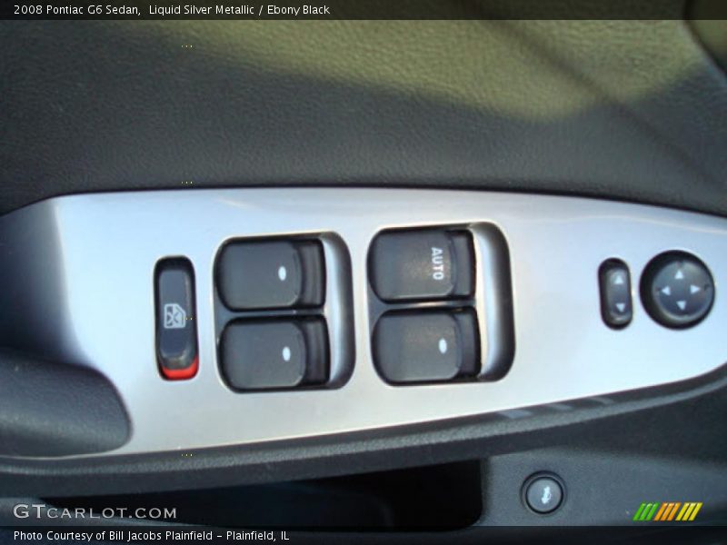 Liquid Silver Metallic / Ebony Black 2008 Pontiac G6 Sedan