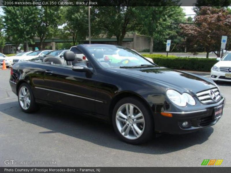 Black / Black 2006 Mercedes-Benz CLK 350 Cabriolet