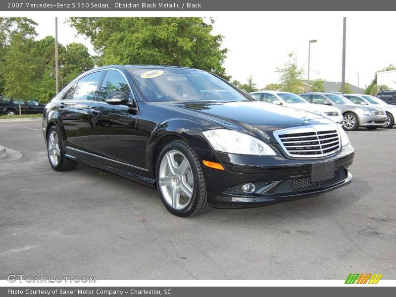 Obsidian Black Metallic / Black 2007 Mercedes-Benz S 550 Sedan