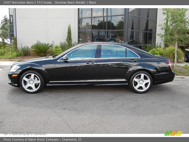 Obsidian Black Metallic / Black 2007 Mercedes-Benz S 550 Sedan