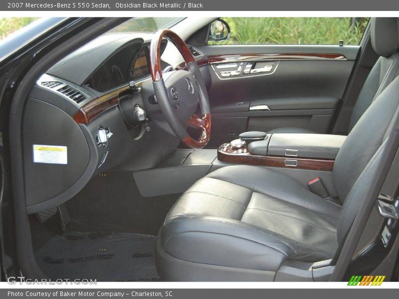 Obsidian Black Metallic / Black 2007 Mercedes-Benz S 550 Sedan
