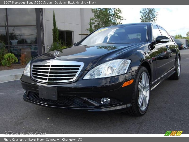 Obsidian Black Metallic / Black 2007 Mercedes-Benz S 550 Sedan