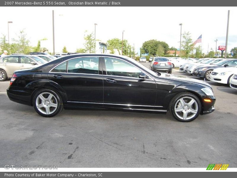 Obsidian Black Metallic / Black 2007 Mercedes-Benz S 550 Sedan