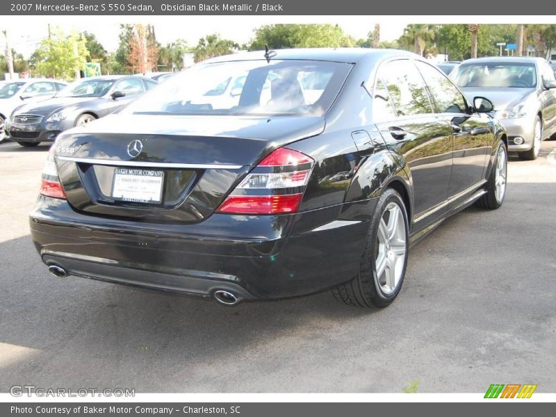 Obsidian Black Metallic / Black 2007 Mercedes-Benz S 550 Sedan