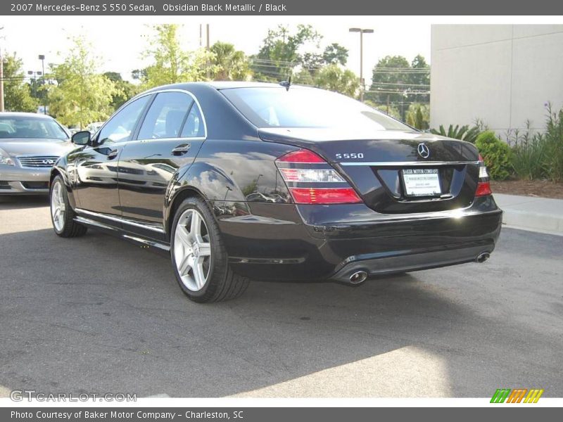 Obsidian Black Metallic / Black 2007 Mercedes-Benz S 550 Sedan