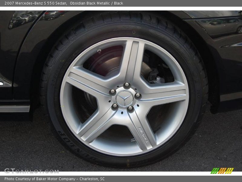 Obsidian Black Metallic / Black 2007 Mercedes-Benz S 550 Sedan
