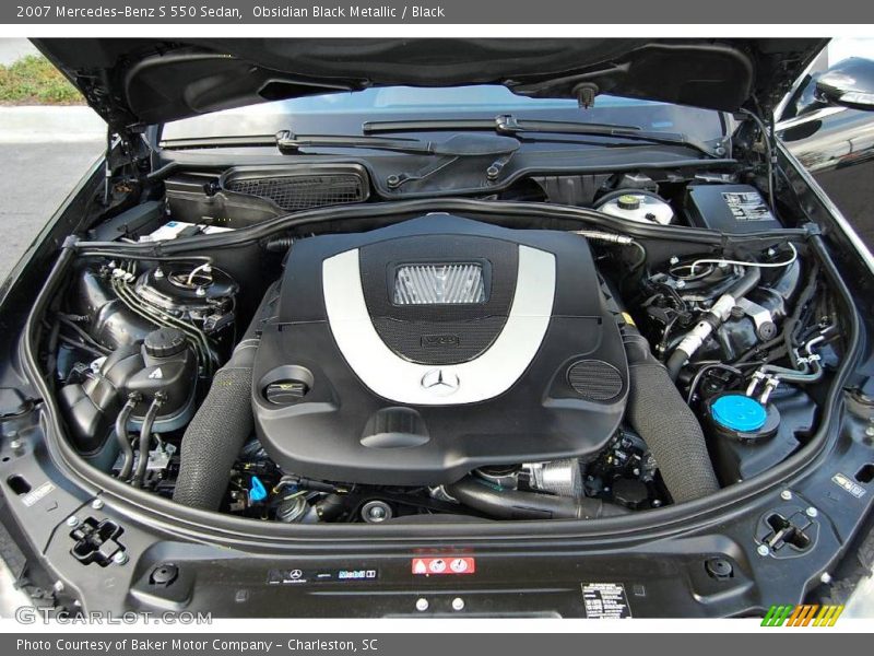Obsidian Black Metallic / Black 2007 Mercedes-Benz S 550 Sedan
