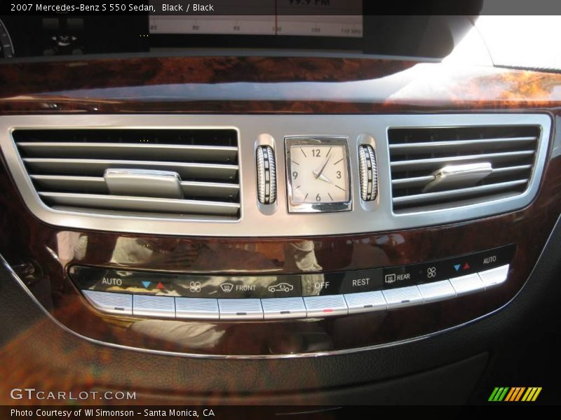 Black / Black 2007 Mercedes-Benz S 550 Sedan