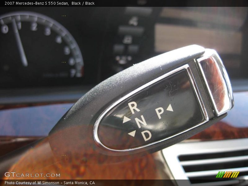 Black / Black 2007 Mercedes-Benz S 550 Sedan