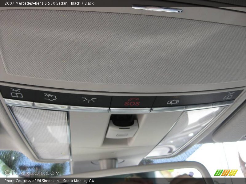 Black / Black 2007 Mercedes-Benz S 550 Sedan