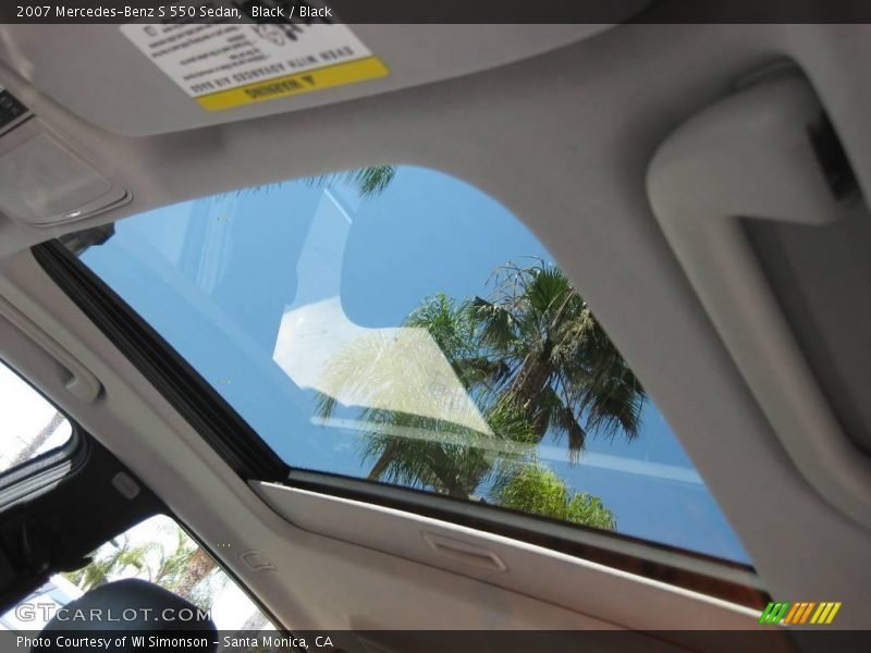 Black / Black 2007 Mercedes-Benz S 550 Sedan