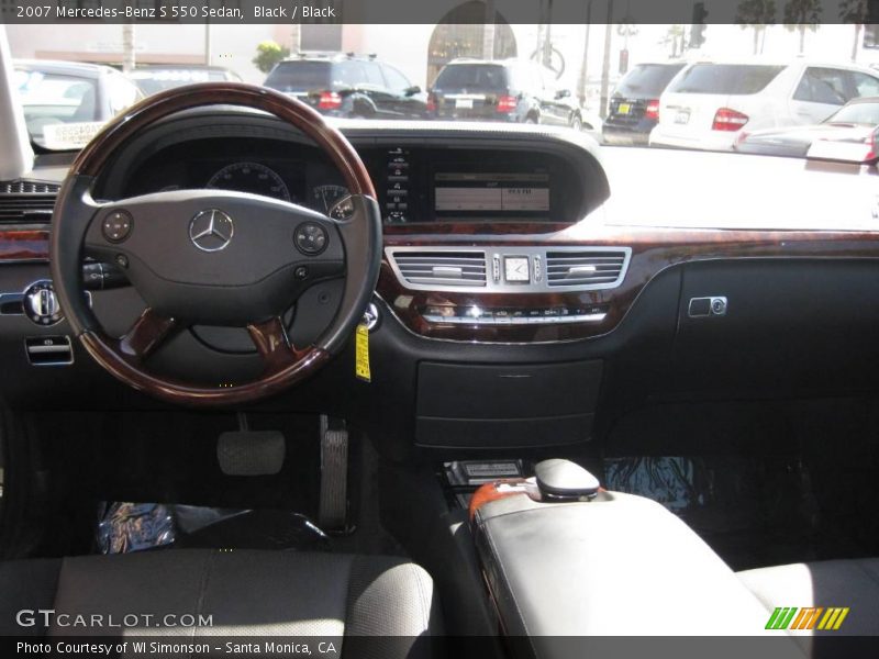 Black / Black 2007 Mercedes-Benz S 550 Sedan