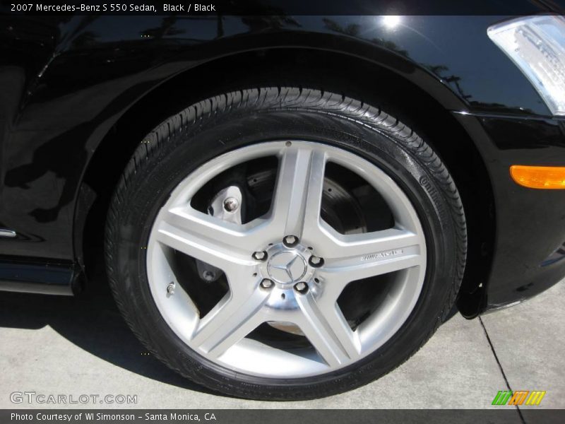 Black / Black 2007 Mercedes-Benz S 550 Sedan