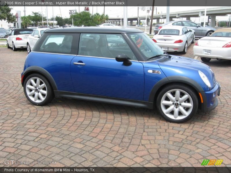 Hyper Blue Metallic / Black/Panther Black 2006 Mini Cooper S Hardtop