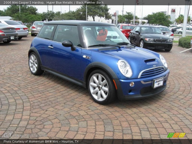 Hyper Blue Metallic / Black/Panther Black 2006 Mini Cooper S Hardtop