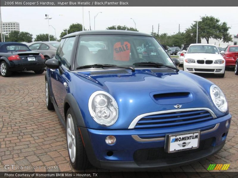 Hyper Blue Metallic / Black/Panther Black 2006 Mini Cooper S Hardtop
