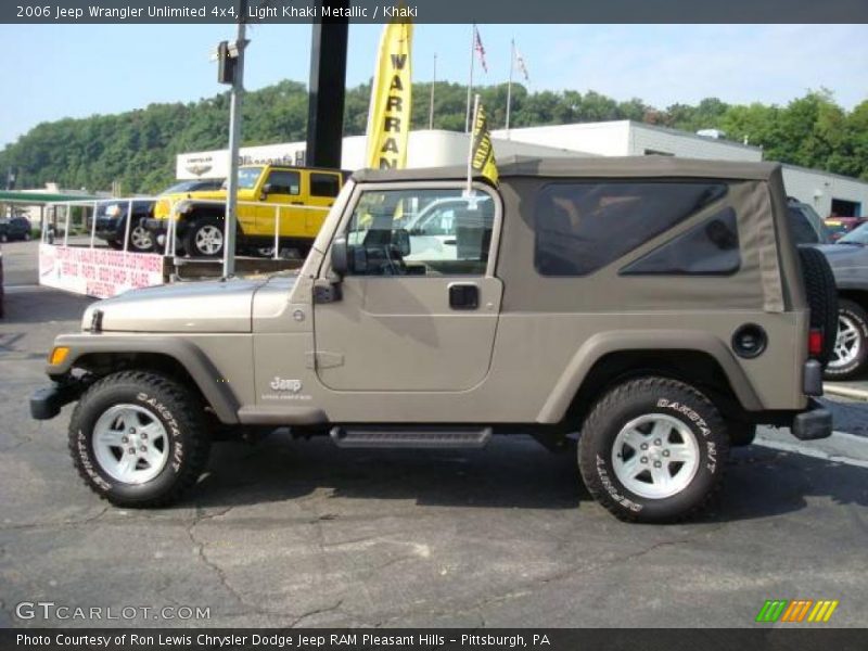 Light Khaki Metallic / Khaki 2006 Jeep Wrangler Unlimited 4x4