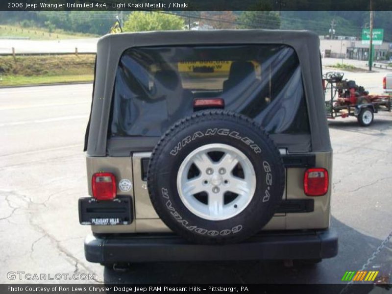 Light Khaki Metallic / Khaki 2006 Jeep Wrangler Unlimited 4x4