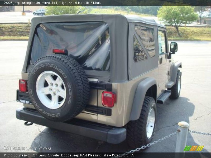 Light Khaki Metallic / Khaki 2006 Jeep Wrangler Unlimited 4x4