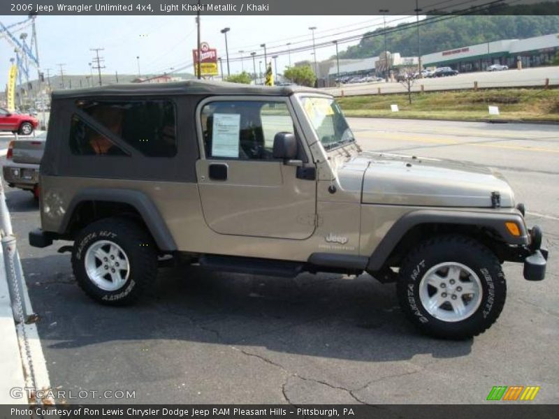 Light Khaki Metallic / Khaki 2006 Jeep Wrangler Unlimited 4x4
