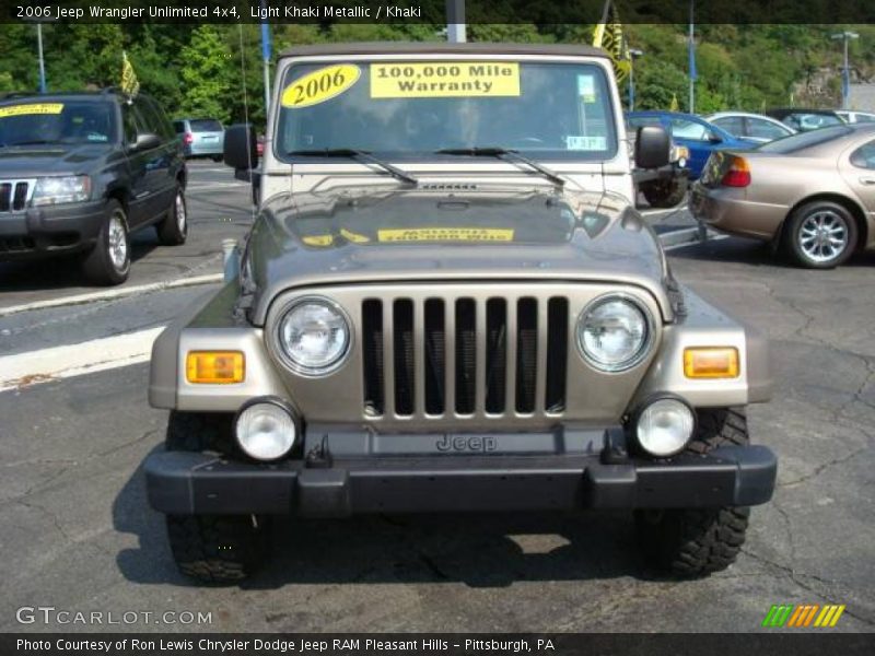 Light Khaki Metallic / Khaki 2006 Jeep Wrangler Unlimited 4x4