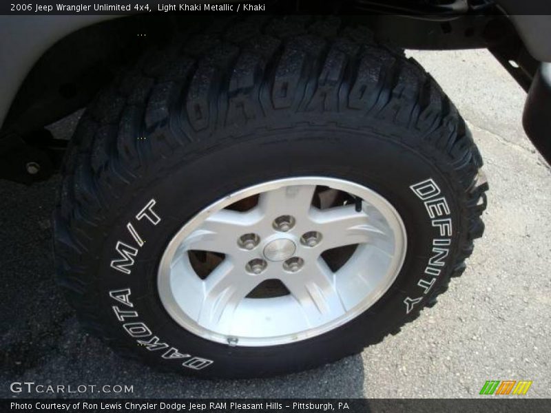 Light Khaki Metallic / Khaki 2006 Jeep Wrangler Unlimited 4x4