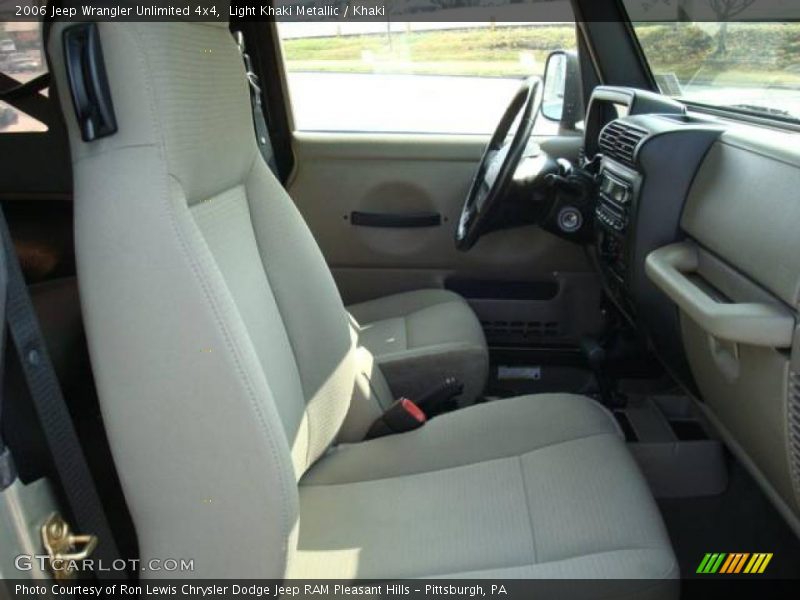 Light Khaki Metallic / Khaki 2006 Jeep Wrangler Unlimited 4x4