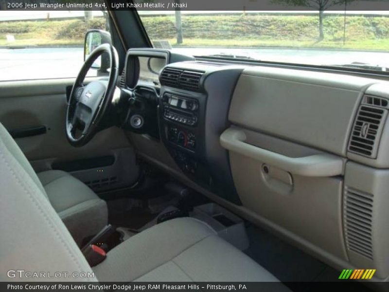 Light Khaki Metallic / Khaki 2006 Jeep Wrangler Unlimited 4x4