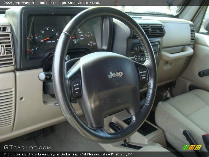 Light Khaki Metallic / Khaki 2006 Jeep Wrangler Unlimited 4x4