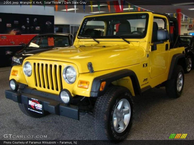 Solar Yellow / Dark Slate Gray 2006 Jeep Wrangler X 4x4