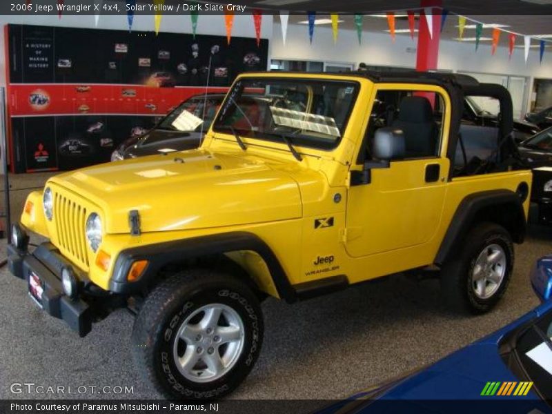 Solar Yellow / Dark Slate Gray 2006 Jeep Wrangler X 4x4