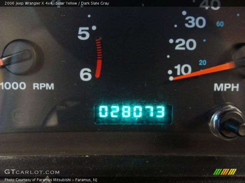 Solar Yellow / Dark Slate Gray 2006 Jeep Wrangler X 4x4