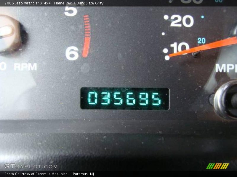 Flame Red / Dark Slate Gray 2006 Jeep Wrangler X 4x4