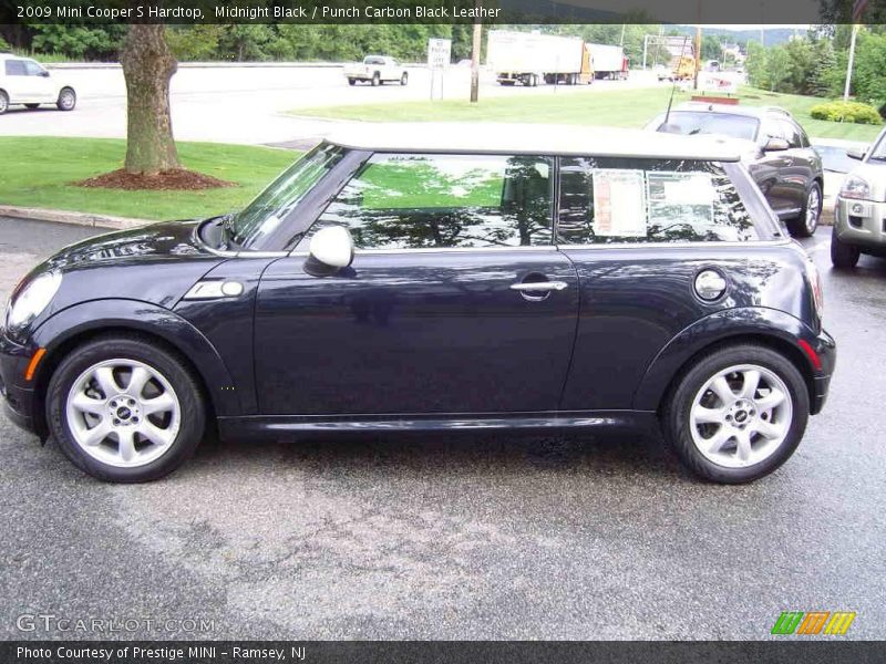 Midnight Black / Punch Carbon Black Leather 2009 Mini Cooper S Hardtop